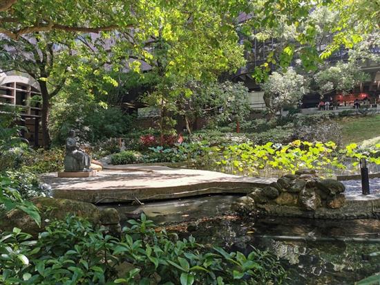 香港大学孙中山纪念雕像及花园。
